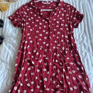 Reformation Button Up Mini Dress
